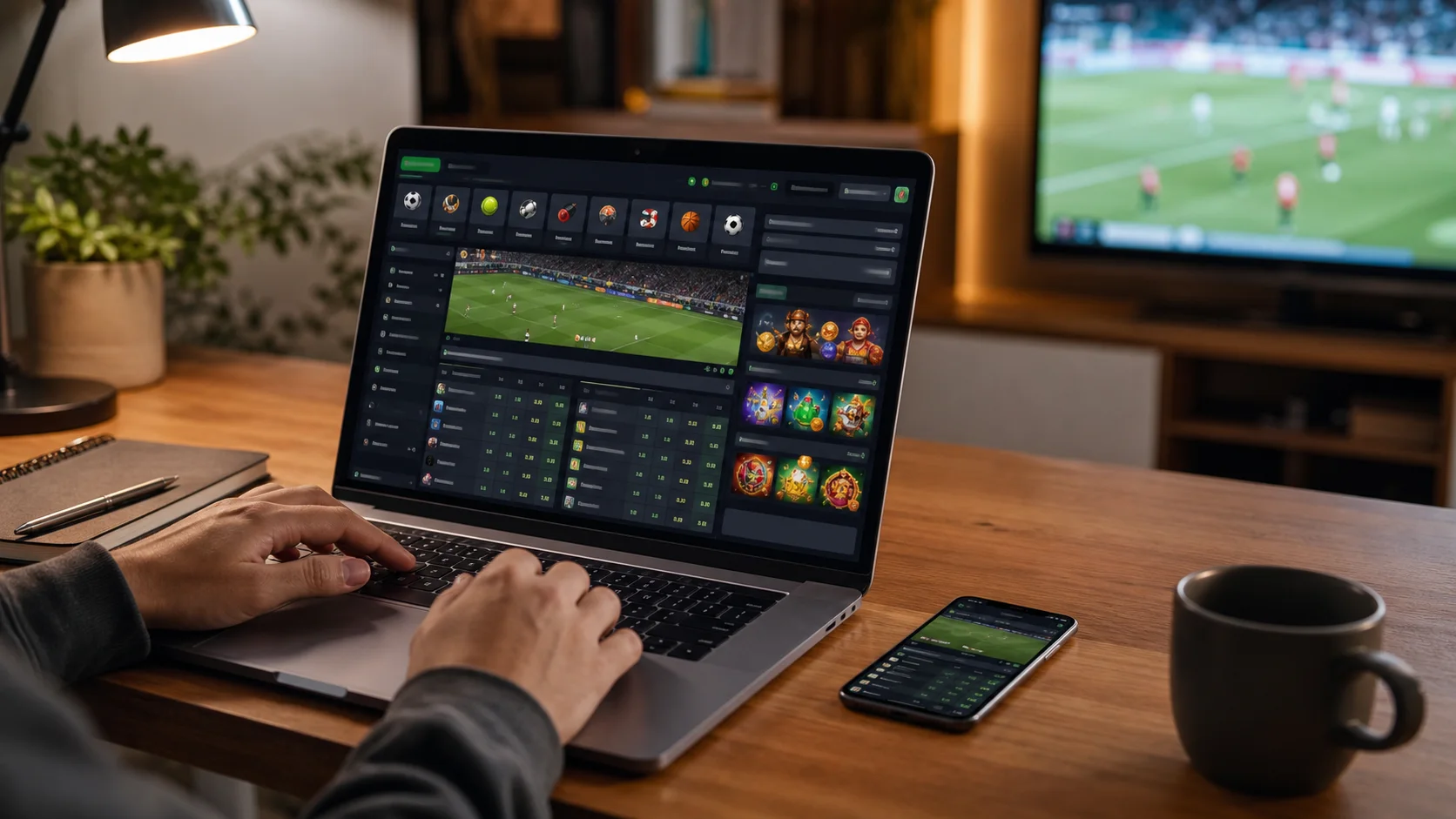 Plataforma 888poker em notebook e celular com apostas esportivas e cassino online